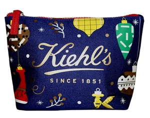KIEHL'S Navy-Blue Nylon MAITE FRANCHI HOLIDAY Cosmetic Pouch - Picture 1 of 7