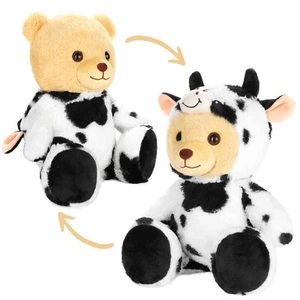 Teddy Bear Cow Dress Up Outfit Costume Plush Soft Cuddly Toy BRUBIES Teddys - Picture 1 of 7
