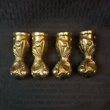 Vintage Brass Legs Claws With Marble Leg Ends Only For Restoration Feet