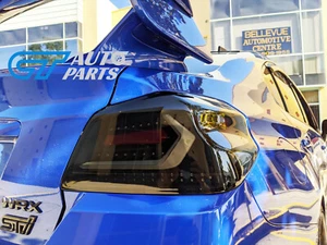V5 Smoke Black Full LED Tail lights for 2015-2021 Subaru WRX STI VA taillights - Picture 1 of 12