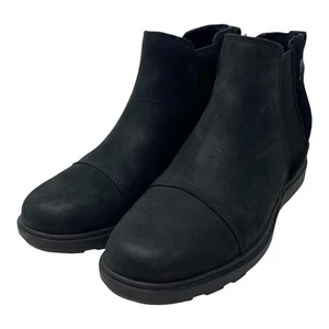 Sorel Damengröße 9 EVIE II Damen-Chelsea-Stiefeletten schwarz Leder Wildleder - Bild 1 von 16