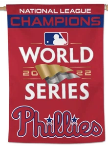 Phillies 2022 national league champions Wincraft Vertical Flag 28×40 USA made - Picture 1 of 2