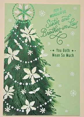 HALLMARK Merry Christmas Sister / Greeting Card (+ Envelope 7×5")