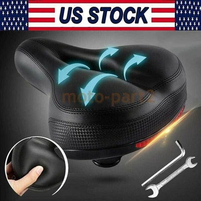 Almohadilla de cojín de aire para asiento de bicicleta de crucero de gel suave Big Bum ancha cómoda Foto 1 de 4