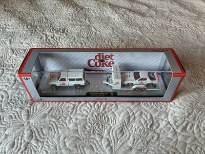 M2 Hauler CHASE "Diet Coke" 1973 Chevrolet Cheyenne Super & 1985 Camaro IROC-Z.  - Image 1 of 4