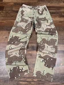 Vintage 1980s Desert Camo Chocolate Chip Army Military Pants Mens 30x34 - Picture 1 of 6