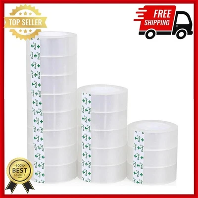 BRANDED Clear Transparent Tape Rolls 3/4" x 1000" Dispenser Refill 16 Tape Rolls Scotch