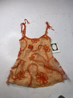 Новый с Ярлыками Isabel Garreton Baby платье оранжевый кружева вышивка 3T девочек китайская лента - Изображение 1 из 4