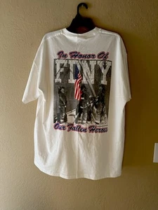 Hanes Comfort Men’s Vtg FDNY Cream White T-Shirt Sz XL - Picture 1 of 8