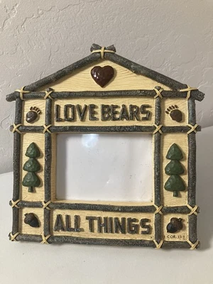 Marco de fotos Love Bears All Things Cabin Lodge Theme Zondervan 2003 3 x 4,25 Foto 1 de 4
