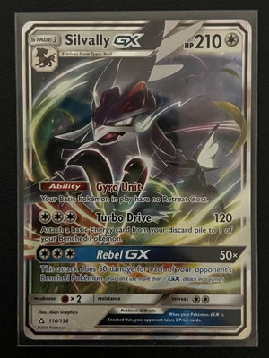 Silvally GX 116/156 Pokémon TCG Sun & Moon Ultra Prism Holo Ultra Rare NM/Mint - Image 1 of 2