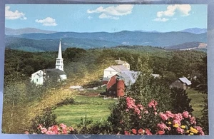 Peacham Vermont Green Mountain state whit church town scenic unused postcard - Picture 1 of 2