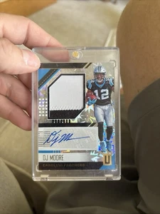 🏈🔥2018 PANINI UNPARALLELED DJ MOORE RC PATCH AUTO BEAR PANTHERS #d /75🔥🏈 - Picture 1 of 4