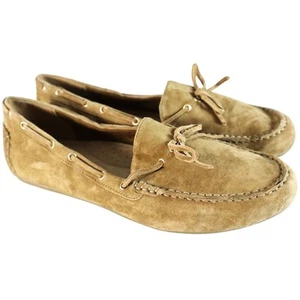 Bella Vita Scout Cognac Kid Suede Driving Moccasin Tan Loafers Shoes Womens 11W - Picture 1 of 7