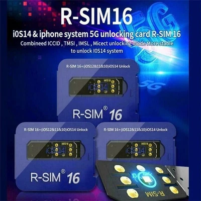 2021 R-SIM 16 Nano Unlock RSIM Card For iPhone 12 11 Pro MAX XR X 8 7 iOS14 LOT - Image 1 of 4