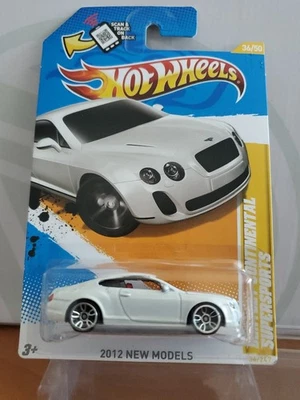 Hot Wheels 2012 новые модели No36/50 Bentley Continental Supersports белый - Изображение 1 из 4