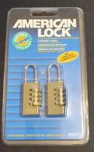 American Lock - Gepäckschlösser 2er-Pack - Set Kombination - NEU - Bild 1 von 2