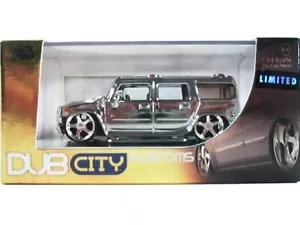 WOW EXTREMELY RARE Hummer SW H2 V8 6.0L 2005 Tuning Chrome BNIB 1:64 Jada-VW - Picture 1 of 3
