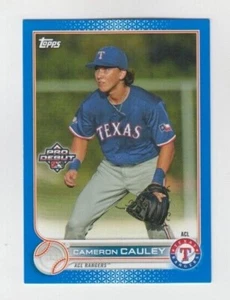 Cameron Cauley 2022 TOPPS PRO DEBUTTO BLUE ROOKIE PARALLEL /150 ACL RANGERS - Foto 1 di 1