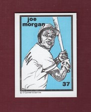 #37 JOE MORGAN, Reds | BASEBALL GREATS 1984-88 O'Connell&Son Ink LE/2,000