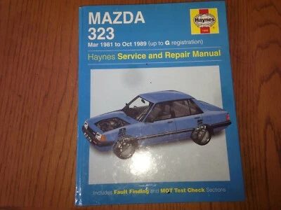 workshop manual mazda 323 1981 to 1989 new old stock - Image 1 of 4
