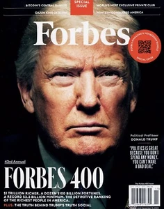 DONALD TRUMP Forbes Magazine Nov 2024 SPECIAL 43rd ANNUAL FORBES 400 - Picture 1 of 1
