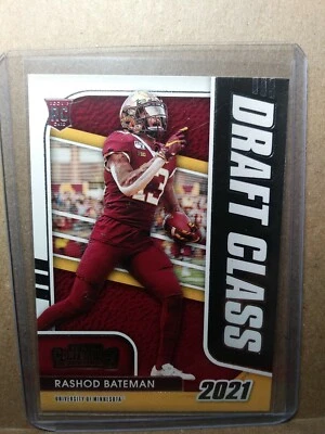 RASHOD BATEMAN 2021 CONTENDERS DRAFT CLASS ROOKIE CARD #16 BALTIMORE RAVENS - Image 1 of 2