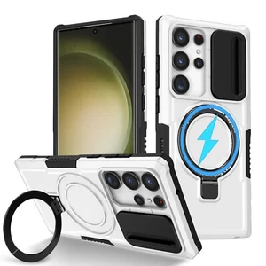 For Samsung Galaxy S24 Ultra S23 S22 Plus S21 S20 FE Magnetic Phone Case Cover - Zdjęcie 1 z 30