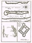 Bellins Plan De Lisle De Sor And Saint Louis   Engraving   1747
