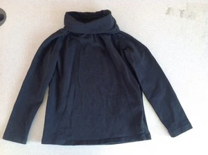 H&M Girl Black Long Sleeve Turtle Neck Shirt Top High Neck Childs Size 2-4 Years - Picture 1 of 7