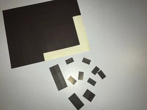2 Magnetfolien a 120 St. Magnetplättchen selbstklebend 1,5x2,5 Magnetplatte - Bild 1 von 8