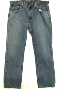 Levi’s 559 Men 36 X 34 Blue Jeans Relaxed Straight Denim Wash Cotton Flex - Picture 1 of 4