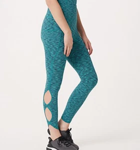 zuda Petite Leggings in Maglia Spacedye con Tasche Navy Multi 3XP A393221 - Foto 1 di 8