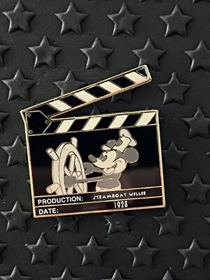 Prendedor de compras Disney 2007 Clapboard Steamboat Willie Mickey Mouse LE 500 Foto 1 de 2