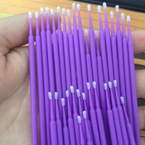 100Pcs 1.0/2.0mm Micro Car Touch Up Paint Brushes Small Tips Micro Applicators - Bild 1 von 12