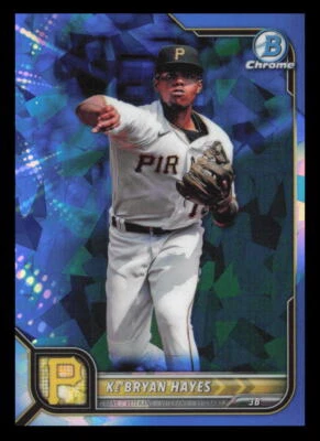 2022 Bowman Chrome Sapphire Ke'Bryan Hayes 49 | Pittsburgh Pirates - Image 1 of 2
