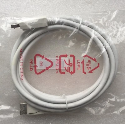 New Original OEM LG EAD62111308 Displayport 2.75M 20P White Cable for LG Monitor - Image 1 of 3