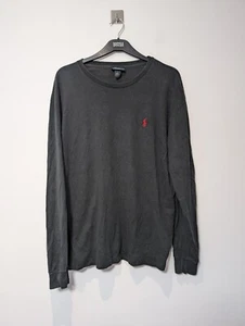 Polo by Ralph Lauren Long Sleeve T Shirt Top Mens Size Medium Black Cotton - Picture 1 of 8