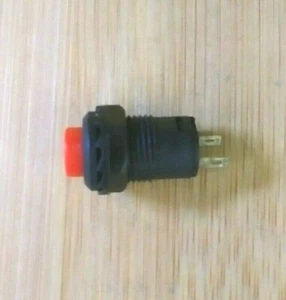 Red BBT Heavy Duty 3 amp On/Off Mini Push Button Switch - Picture 1 of 3