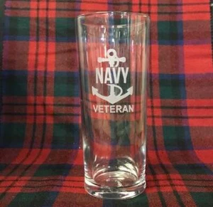 Royal Navy Veteran - Gravur Hi Ball / Tall Tumbler / Tall Mixer Glas 290ml - - Bild 1 von 1