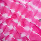 Pink Indian Saree Bandhani Chiffon Fabric
