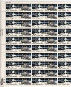 Estampilla de Estados Unidos - 1971 logro espacial - hoja de 50 estampillas - #1434-5 - Imagen 1 de 1