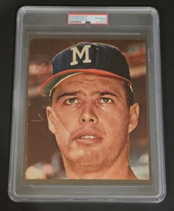 ED EDDIE MATHEWS Signed Magazine Photo-HALL OF FAME-MILWAUKEE BRAVES-PSA - Picture 1 of 5