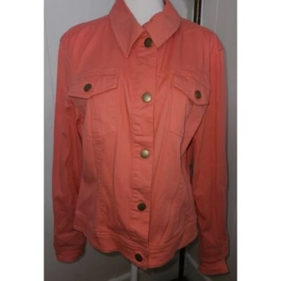 * Chaqueta Denim METRO BLUES Coral Botón Frontal Damas Talla 14 Foto 1 de 4