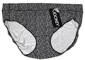 XL - NWT Jockey black with polka dots hipster panty $11.50 tag (XL49) - Picture 1 of 2