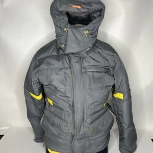 Ride Snowboards Ride Dry Snowboarding Ski Jacket Gray Yellow Winter Hooded Sz Xs - Picture 1 of 18