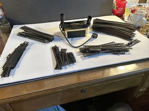 Spur HO Gleis Konvolut (53, gebogen, gerade, Weichen, etc.) - Bild 1 von 8