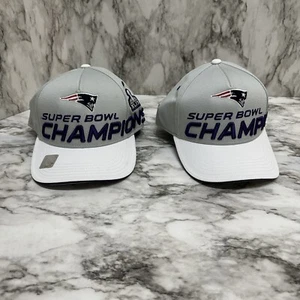 NFL PATRIOTS SnapBack Hat YOUTH BOYS Super Bowl XLIX 2015 Champions Lot Of 2 NWT - Picture 1 of 14