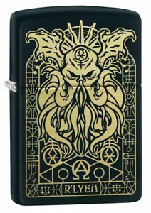 GENUINE ZIPPO LIGHTER (93965) MONSTER BLACK MATTE GIFT BOX - Picture 1 of 2