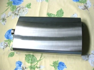 JUMBO STAINLESS STEEL FLASK 74 OZ. SCREW ON CAP 12" TALL POLISHED SILVER  - Picture 1 of 5